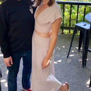 Urban Outfitters 2-piece gingham dress/ skirt+top